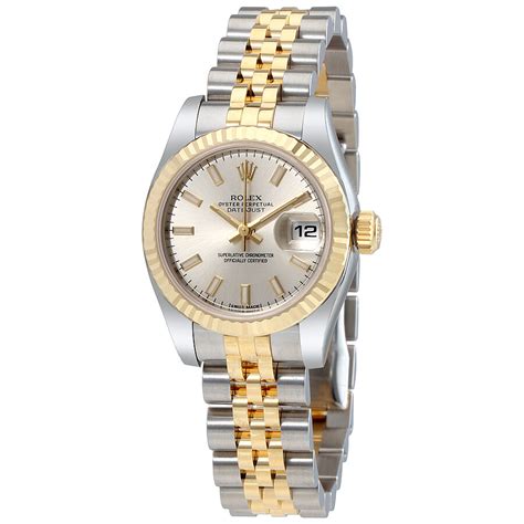 silver rolex watches|rolex silver watches for women.